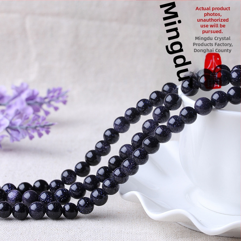 Mingdu Crystal Plave pješčane perle – za DIY nakit, 7A, poluproizvodi