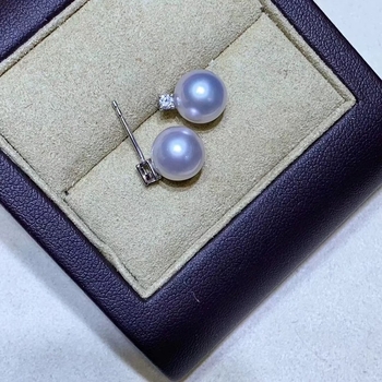 S925 sterling srebrne postavke za naušnice s biserom - DIY ručna izrada - stil Princeze Diane - klasični poluproizvodi za naušnice