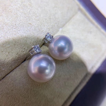 S925 sterling srebrne postavke za naušnice s biserom - DIY ručna izrada - stil Princeze Diane - klasični poluproizvodi za naušnice