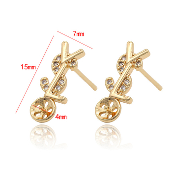 Cercei pentru femei din argint 925, cu zirconiu, știfturi, accesorii pentru bijuterii DIY