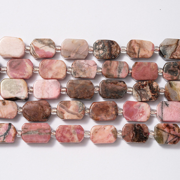 Ploške pravokutne perle od prirodnog kamena, 10x13 mm, labave za izradu nakita DIY