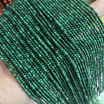 Prirodne malahitne perle 2–3 mm, poluzavršene za DIY narukvice i ogrlice