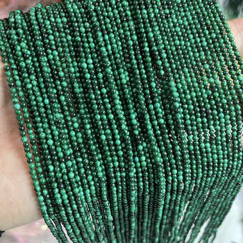 Prirodne malahitne perle 2–3 mm, poluzavršene za DIY narukvice i ogrlice