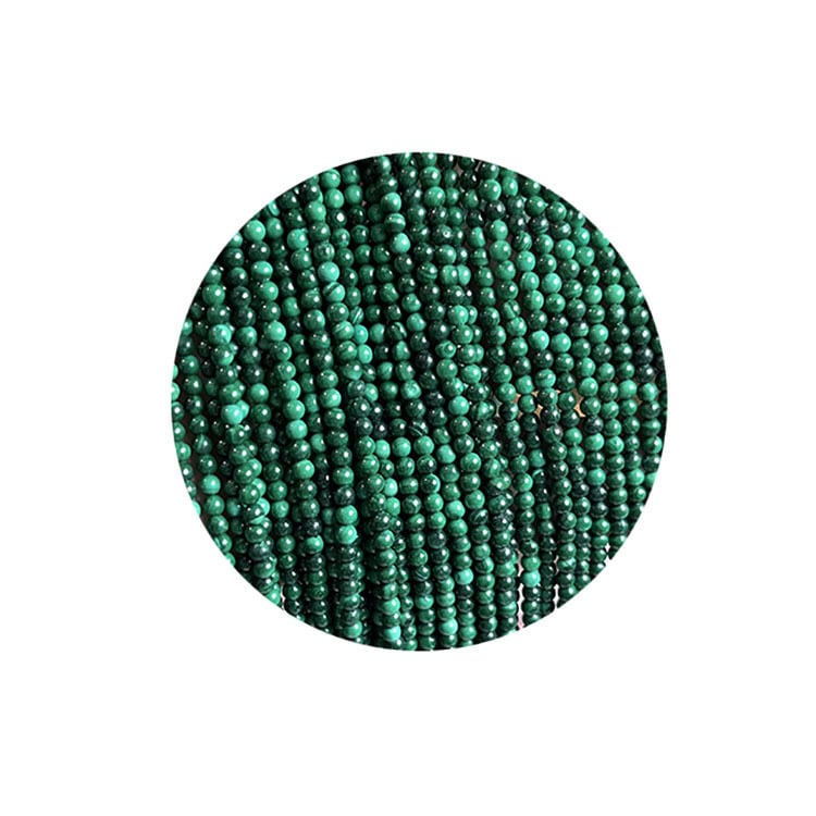 Prirodne malahitne perle 2–3 mm, poluzavršene za DIY narukvice i ogrlice
