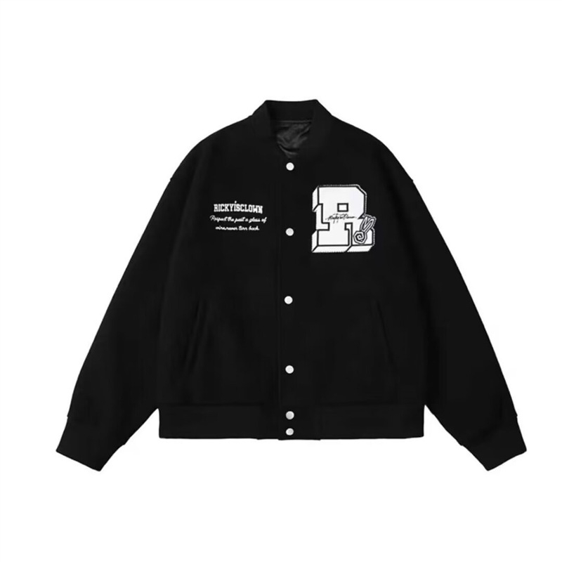 Férfi álló galléros kabát tavasz–őszre, egyszínű, slim fit, casual, koreai stílus