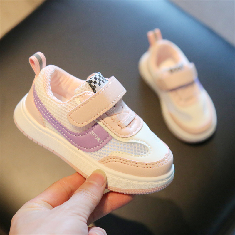 Dječje tenisice s prozračnom jednoslojnom mrežicom, Velcro zatvarač, niski vrh, unisex.