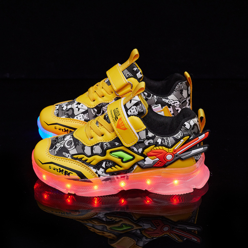 Dječje LED tenisice s USB punjenjem – Transformers crtani motiv
