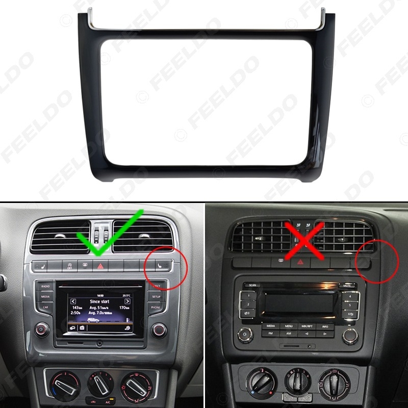 2DIN okvir za navigacijski sustav Volkswagen Polo