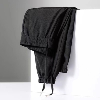 Férfiak nyári könnyű sportnadrág, laza szabás, plusz méret, légáteresztő, cropped fazon