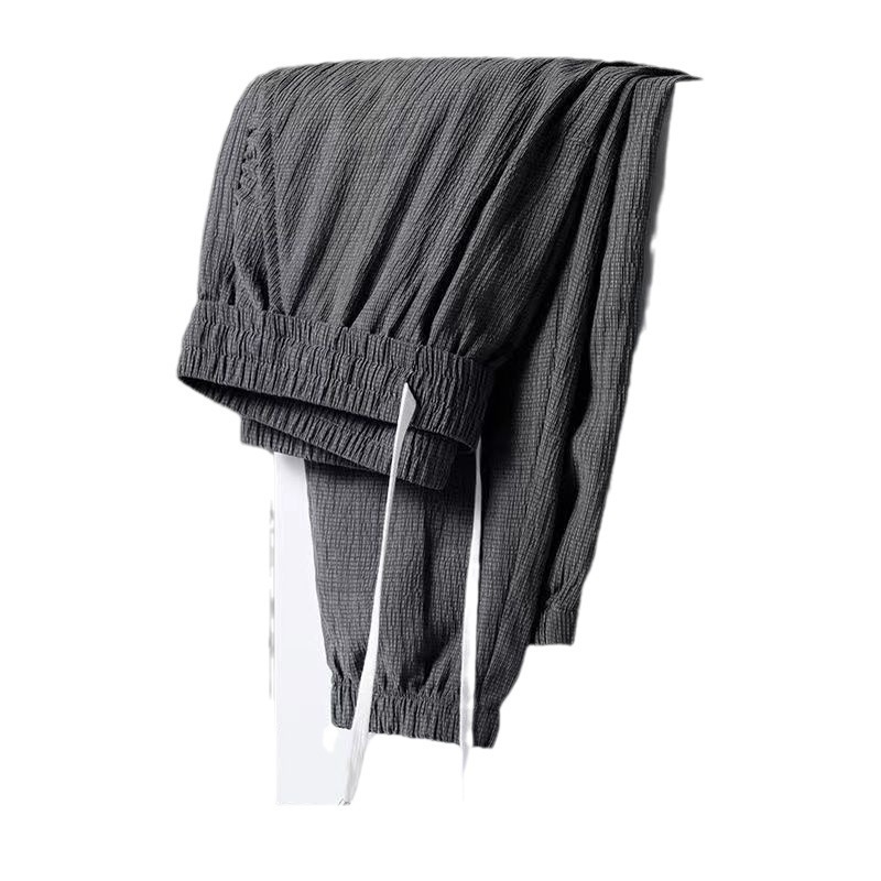 Férfiak nyári könnyű sportnadrág, laza szabás, plusz méret, légáteresztő, cropped fazon