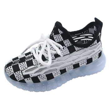Dječje tenisice Coconut s prozračnim mrežastim gornjim dijelom, Fly-Knit detalji, unisex casual tenisice s mekanim gumijastim potplatom