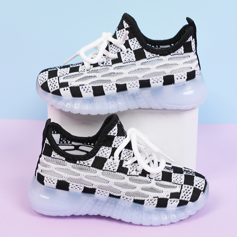 Dječje tenisice Coconut s prozračnim mrežastim gornjim dijelom, Fly-Knit detalji, unisex casual tenisice s mekanim gumijastim potplatom