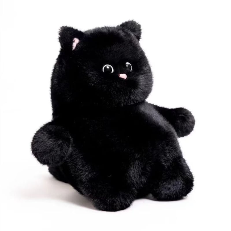 Meow It Cub бял плюшен коте — сладка котешка кукла и възглавница