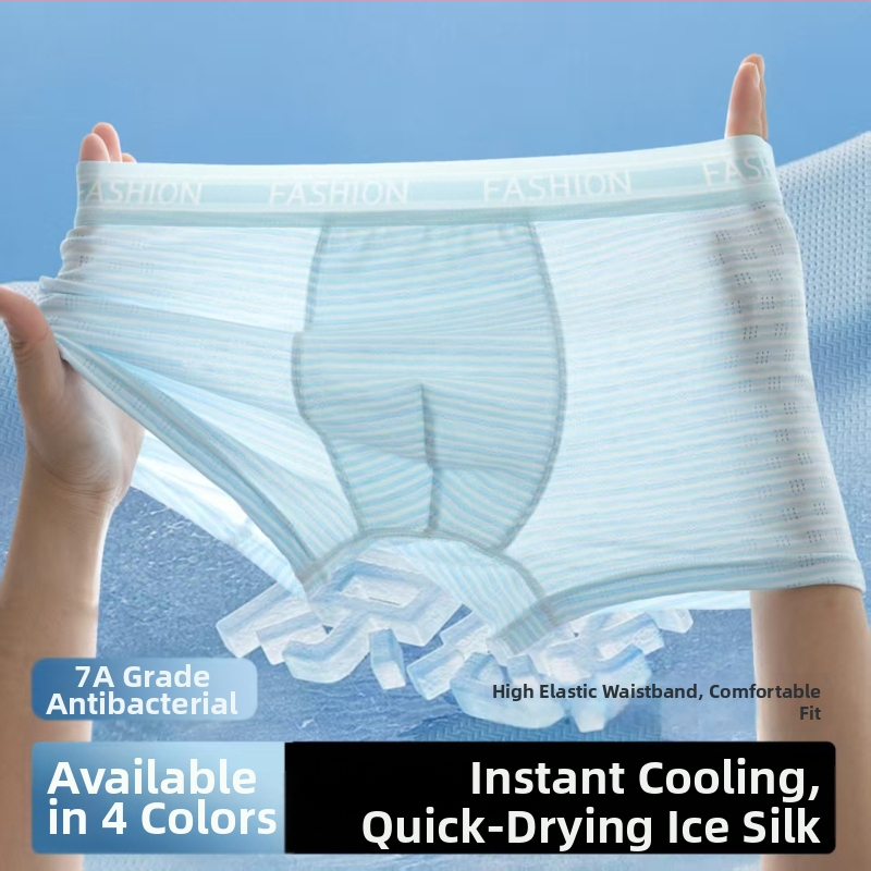 Prispôsobené spodné prádlo pre tínedžerov, jar-leto, modal priedušná sieťovaná boxerka