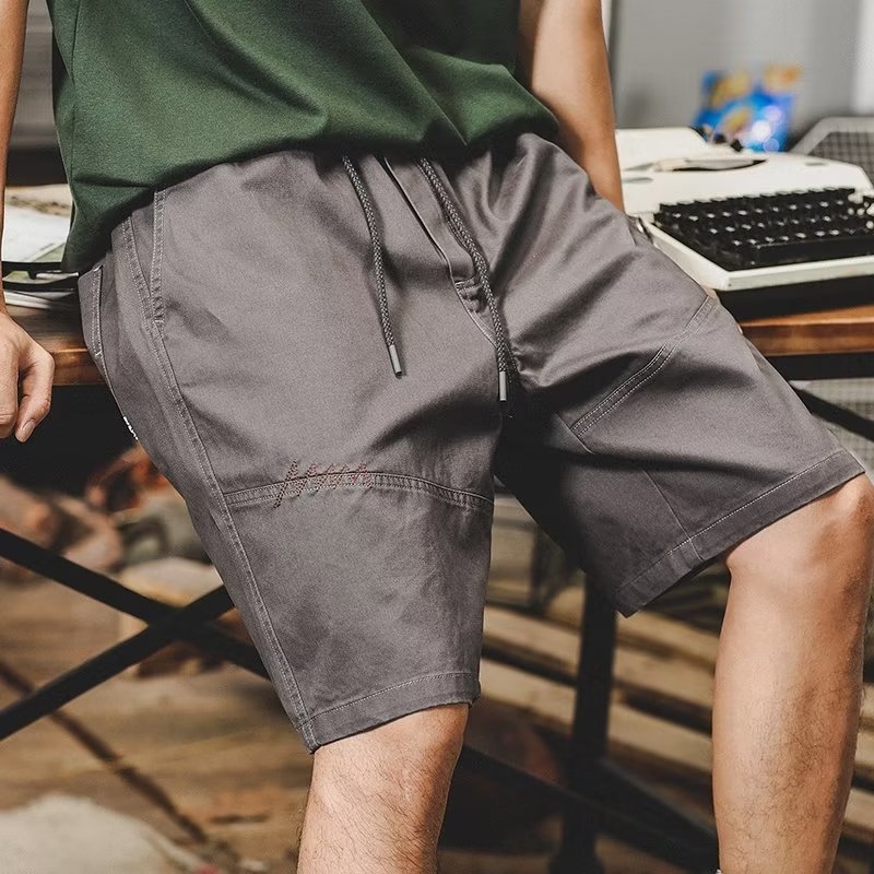 Muški teški retro radnički šorc, ljeto, labav kroj, japanski stil, plus veličina, casual