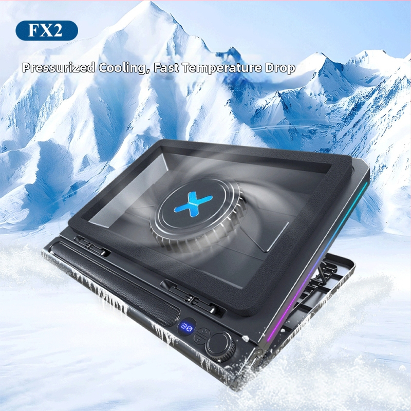 RGB chladič notebooku s vysokorýchlostným turbínovým ventilátorom pre hry
