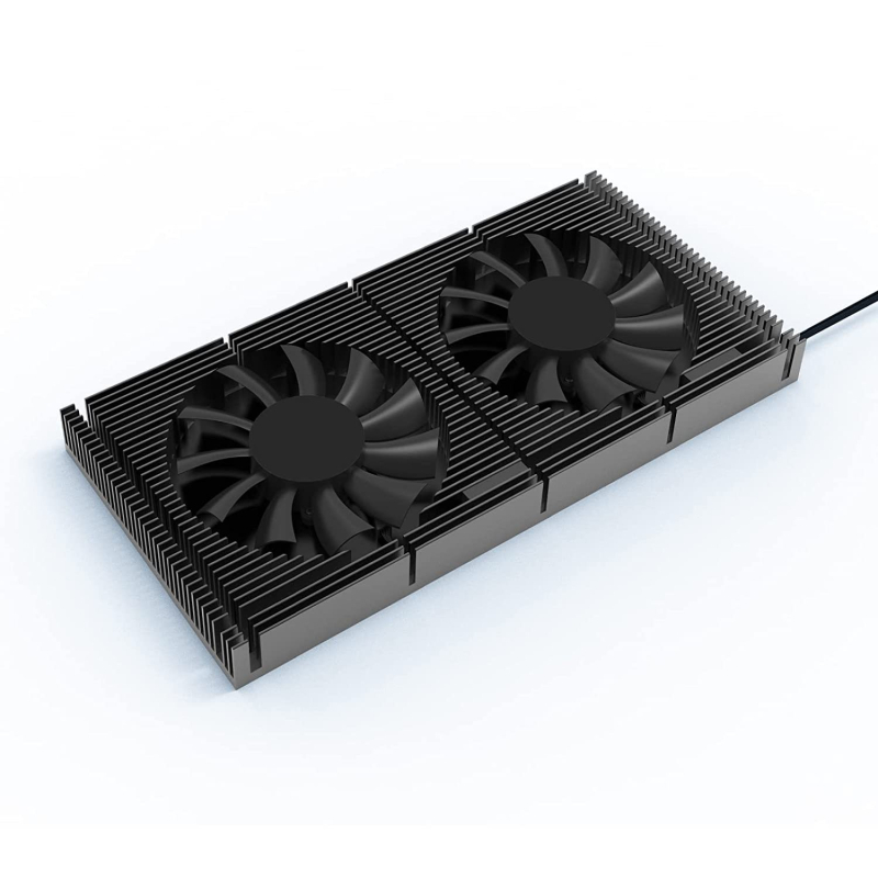 Aluminijska stražnja ploča za grafičku karticu s 70 mm PWM 4-pinskim ventilom i hladnjakom, tiho hlađenje GPU