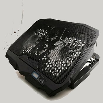 S18 prilagodljivi hladnjak za laptop, za 13–15,6 inča, s dva USB porta i tihim ventilatorom