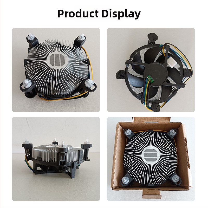 Na skladištu: CPU ventilator za hlađenje s 52 zuba, konstantnom brzinom, aluminijsko jezgro, za stolno računalo