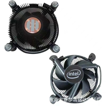 CPU hladnjak s bakrenim jezgrom, crn, za Intel 10. i 11. generaciju, LGA1200, kompatibilan s i3/i5/i7