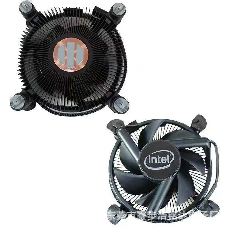CPU hladnjak s bakrenim jezgrom, crn, za Intel 10. i 11. generaciju, LGA1200, kompatibilan s i3/i5/i7