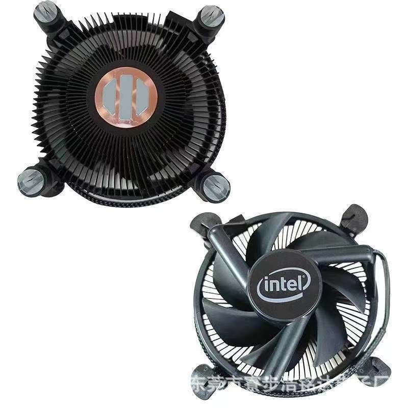 CPU hladnjak s bakrenim jezgrom, crn, za Intel 10. i 11. generaciju, LGA1200, kompatibilan s i3/i5/i7