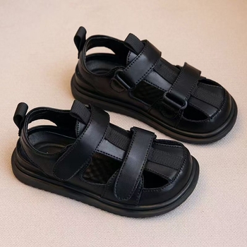 Dječje sandale s zatvorenim prstom, rimski stil, Velcro kopčanje, protuklizni potplat, ljetna obuća