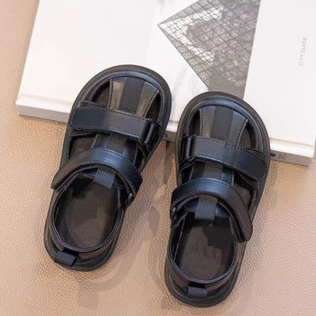 Dječje sandale s zatvorenim prstom, rimski stil, Velcro kopčanje, protuklizni potplat, ljetna obuća