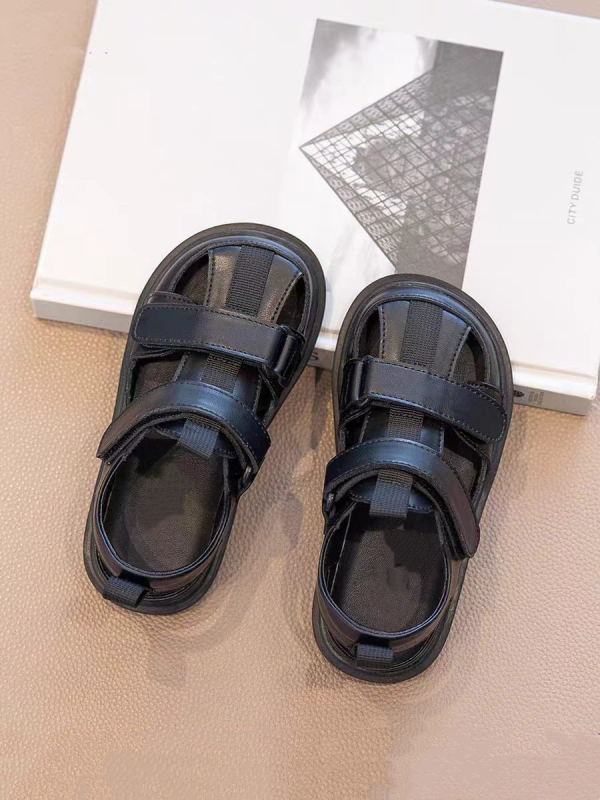 Dječje sandale s zatvorenim prstom, rimski stil, Velcro kopčanje, protuklizni potplat, ljetna obuća