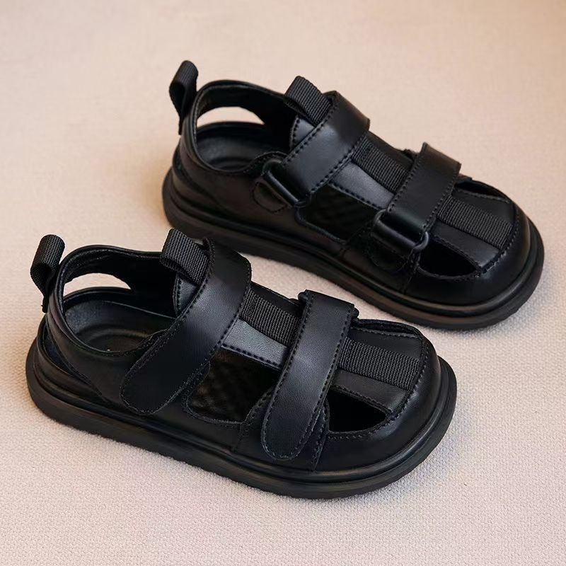 Dječje sandale s zatvorenim prstom, rimski stil, Velcro kopčanje, protuklizni potplat, ljetna obuća