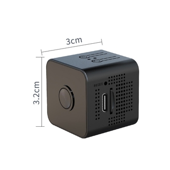 X1 компактна квадратна WiFi камера 1080p с нощно виждане за охрана — мини камера