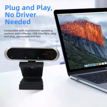 4K USB webkamera pre notebooky a stolné počítače, PDAF autofokus, bez ovládačov, HD kamera pre videokonferencie