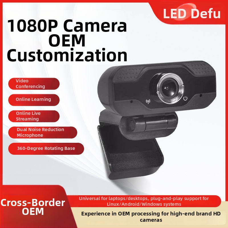 1080p USB webkamera s integrovaným mikrofónom pre videokonferencie a online vzdelávanie