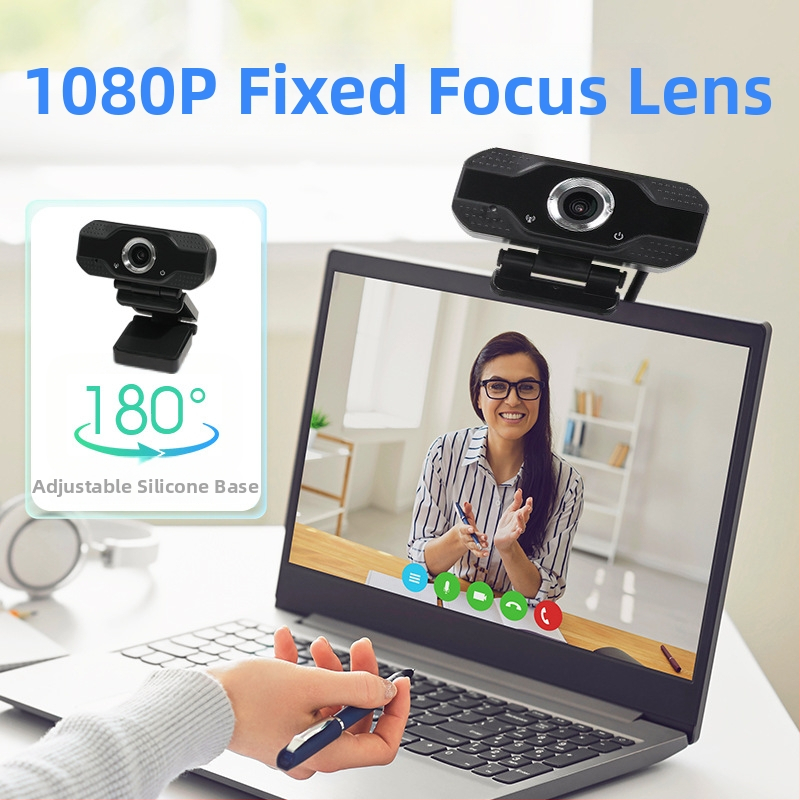 1080p USB webkamera s integrovaným mikrofónom pre videokonferencie a online vzdelávanie