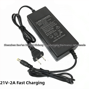 21V Li-ion nabíjačka pre elektrické náradie, rýchle nabíjanie 2A, výstup DC21V