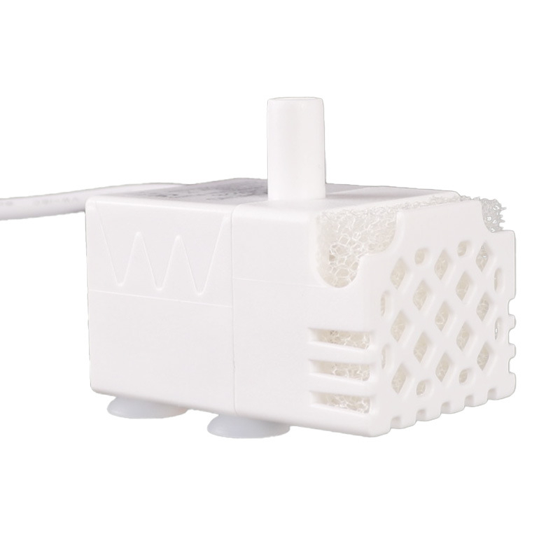 Потопяема помпа за вода за домашни любимци, USB/DC 5V, защита срещу пресъхване, безчеткова водоподаваща помпа и овлажнител