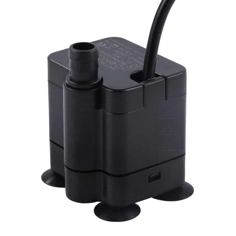 JYC-D1022 микро DC потопяема помпа, 5-12V, долно всмукване, за циркулация на вода и филтрация във овлажнител