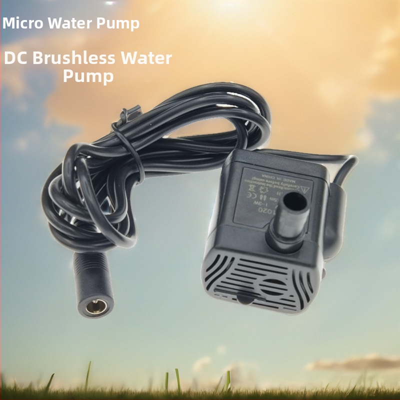 DC-1020 Vodná pumpa pre hydroponiku, 12V bezkartáčová DC pumpa na cirkuláciu vody pre zelené rastliny