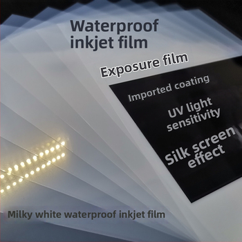 Vodotesný priehľadný inkjetový film na tlač
