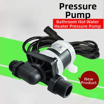 12V-24V bezkartáčová DC vodná pumpa, posilňovacia a cirkulačná pumpa pre vykurovanie a chladenie, vysoká teplotná odolnosť, štyri pripojenia
