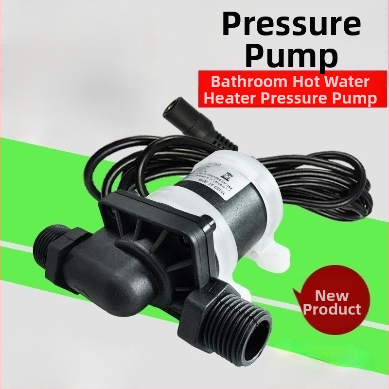 12V-24V bezkartáčová DC vodná pumpa, posilňovacia a cirkulačná pumpa pre vykurovanie a chladenie, vysoká teplotná odolnosť, štyri pripojenia