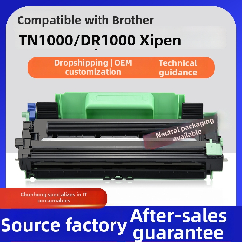 TN1000 tonerová kazeta pre Brother MFC-1810/1815W/1915W a DCP-1510; DR1000 bubnová jednotka