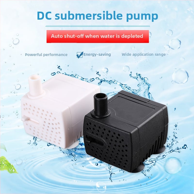 Миниатюрна безщеткова DC водна помпа 5V-12V, потопяема, за аквариуми, фонтани и поилки за домашни любимци