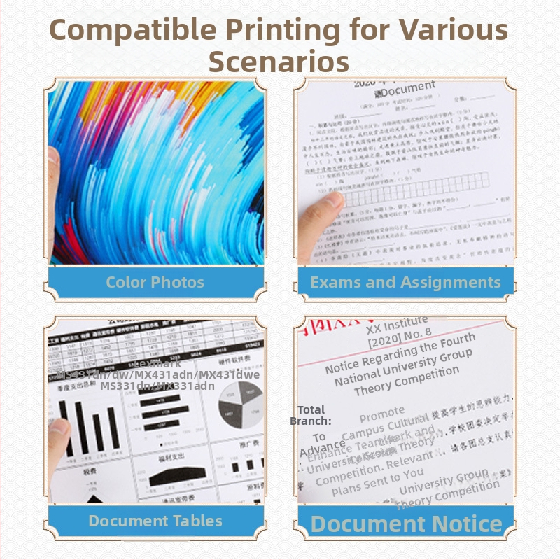 Huiyin MS431 toner kazeta pre Lexeng, kompatibilná s MX431adn, MX432adwe, 55B1H00, 55B1000