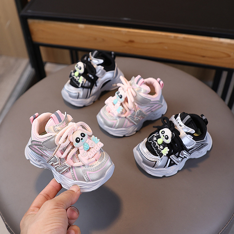 Gyerekeknek készült sportcipő dad shoes stílusban, őszi, könnyű csúszásmentes cipő, uniszex, óvodába