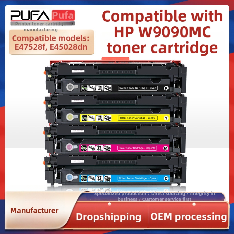 Tonerkazeta W9090MC pre HP Color LaserJet E45028DN a E47528F, s tonerným čipom