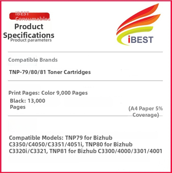 Tonera kazeta pre Konica Minolta Bizhub C3320i/C3321i – TNP79/80/81, AAJW132