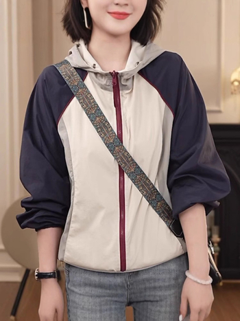 Ζακέτα patchwork oversized, Κορεατικού στυλ, χαλαρή γραμμή, γυναικεία