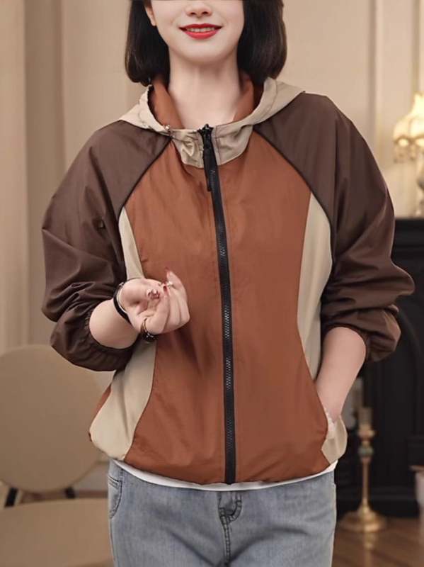 Ζακέτα patchwork oversized, Κορεατικού στυλ, χαλαρή γραμμή, γυναικεία