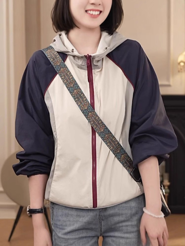 Ζακέτα patchwork oversized, Κορεατικού στυλ, χαλαρή γραμμή, γυναικεία